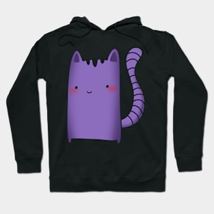 Purple smiley cat Hoodie